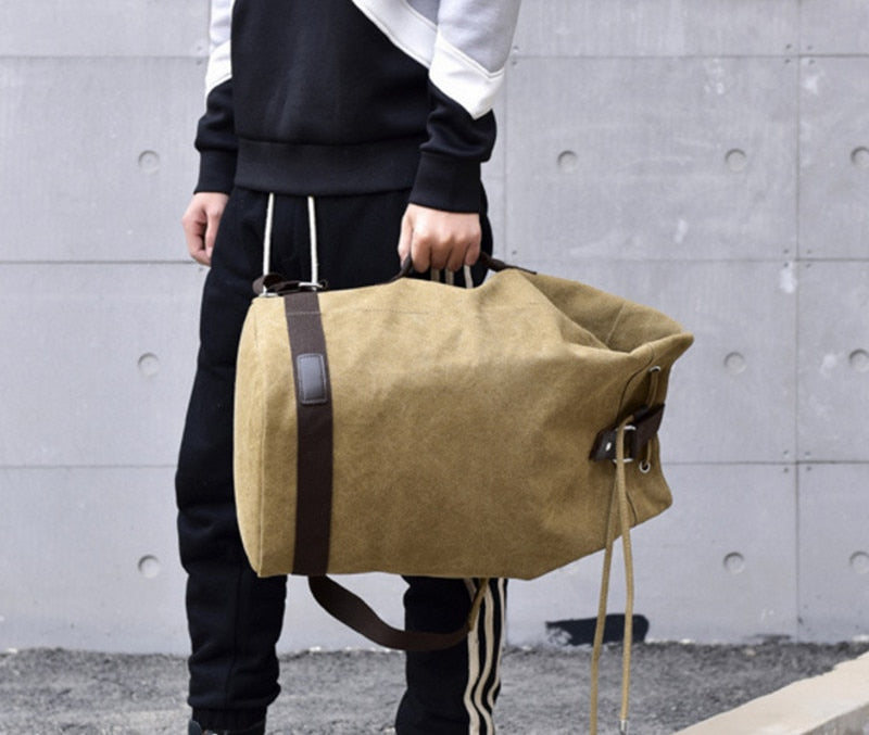 BowLift | Nomad Friendly Canvas Bucket Bag Backpack