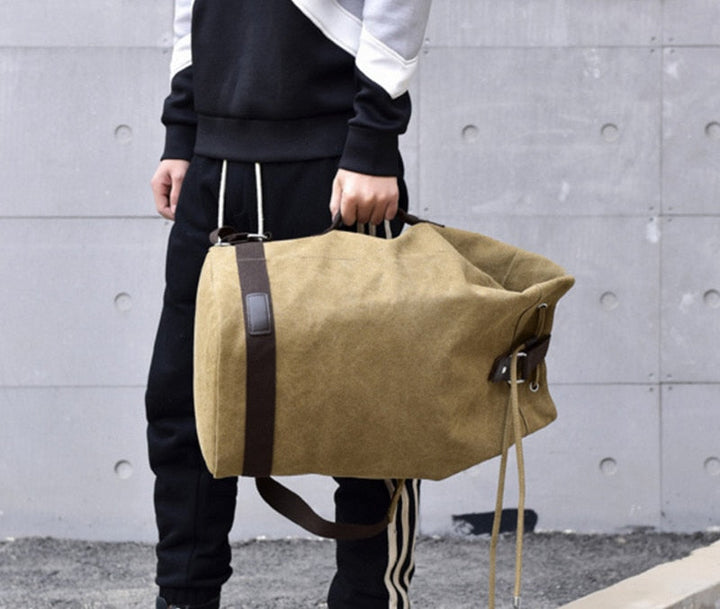 BowLift | Nomad Friendly Canvas Bucket Bag Backpack