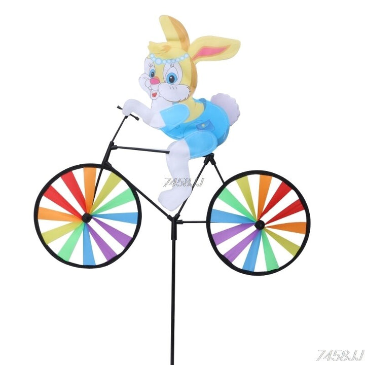 BowLift | Animal Bicycle Wind Spinner: Outdoor Decoration