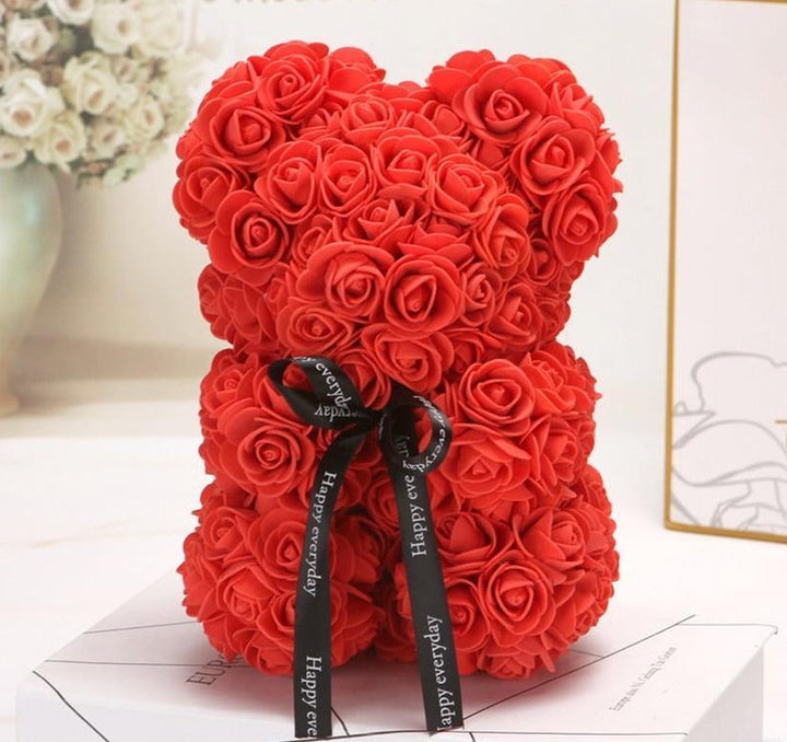 BowLift | Rose Bear Uk | Handmade Luxury Flower Rose Love Teddy Bear