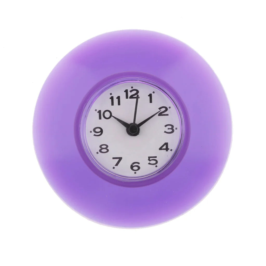 WaterProofClock – Compact Suction Cup Clock for Bathroom Bowlift