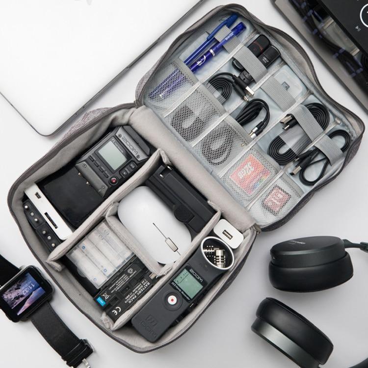 BowLift | Wobag New Polyester Mens Travel Electronic Accessories Travel Bag Organizer For Date Line SD Card USB Cable Digital Device Bag