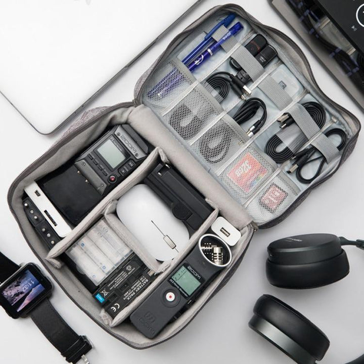 BowLift | Wobag New Polyester Mens Travel Electronic Accessories Travel Bag Organizer For Date Line SD Card USB Cable Digital Device Bag