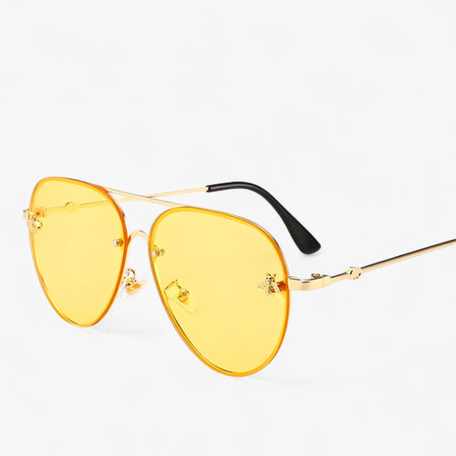 Vintage Pilot Sunglasses with Bee Detail – Halcyon | Bowlift