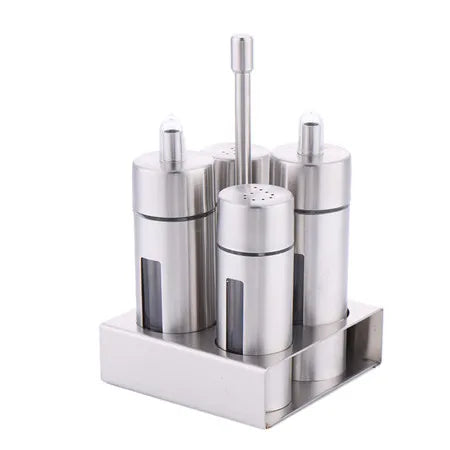 BowLift | Stylish set of stainless steel mills with a practical and elegant stand