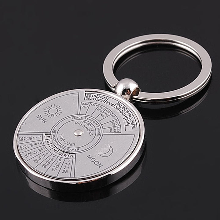 Creative Time Portal Mini Metal Calendar Keychain | Bowlift