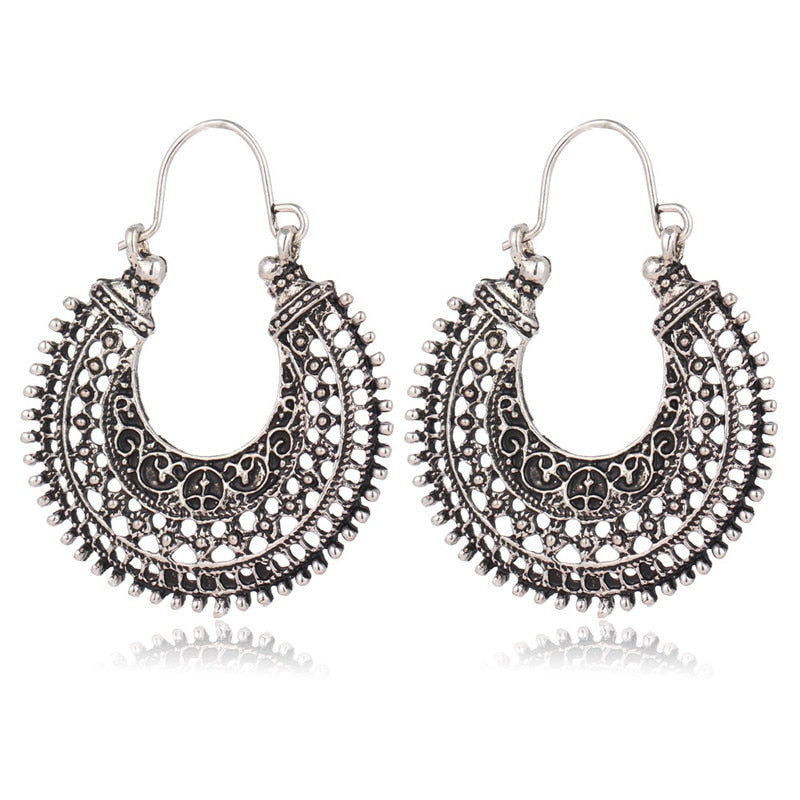 Elegant Tibetan Filigree Earrings made of High-Quality Real Silver! Bowlift