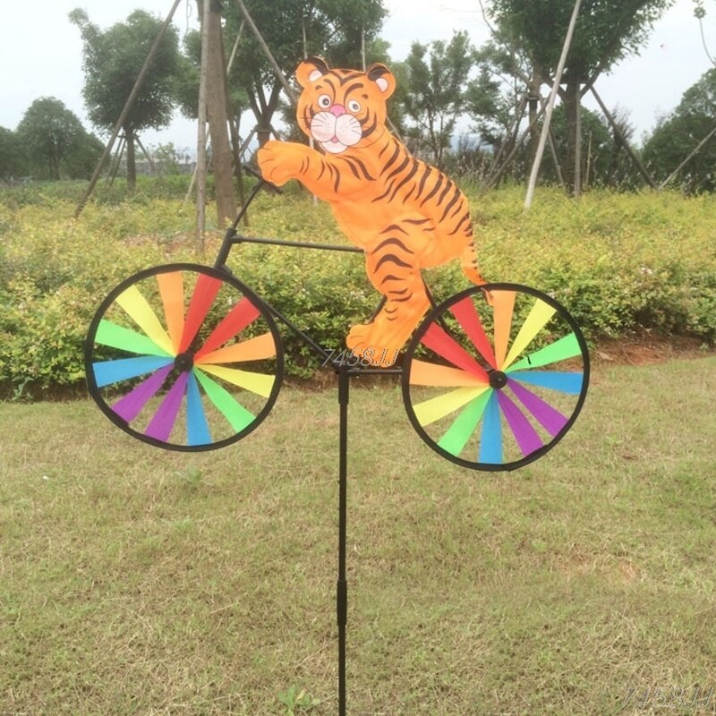 BowLift | Animal Bicycle Wind Spinner: Outdoor Decoration