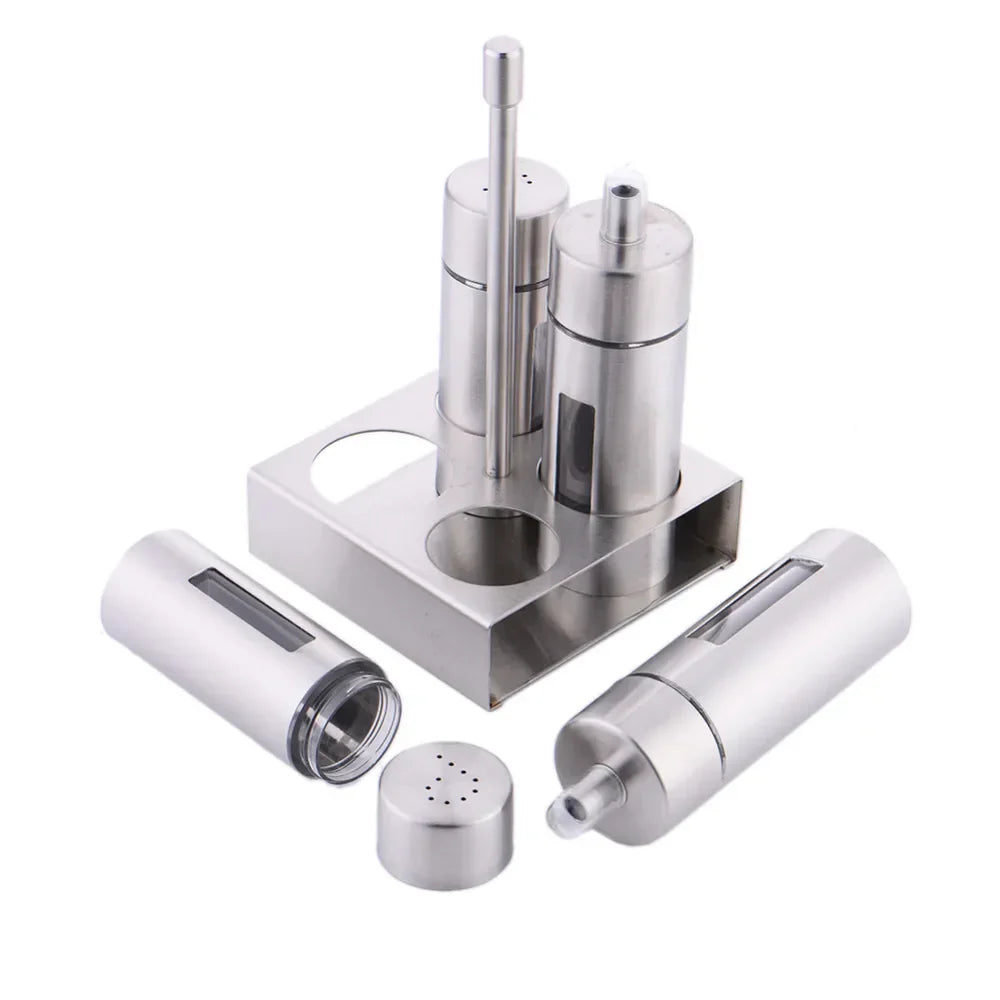 BowLift | Stylish set of stainless steel mills with a practical and elegant stand