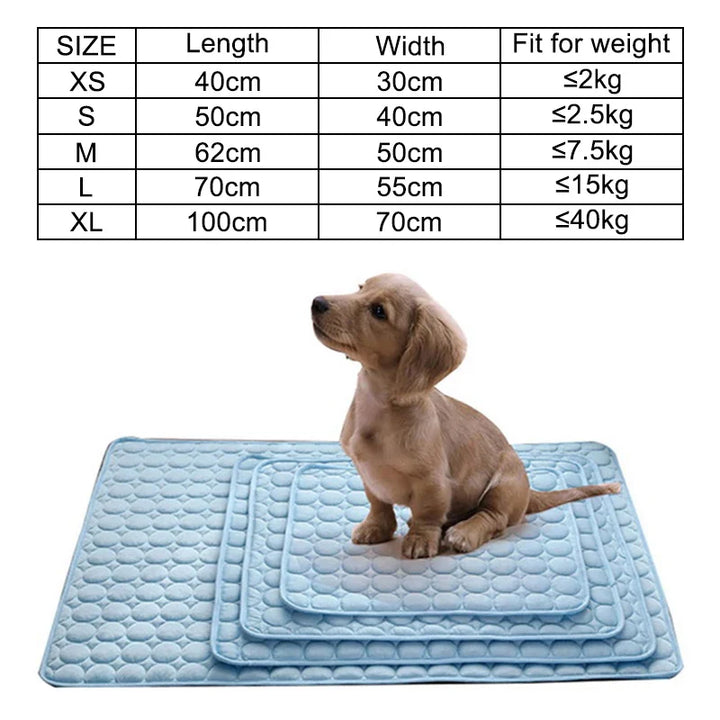 Summer Cooling Dog Mat: Breathable Pad for Dogs and Cats - Washable Pet Bed Blanket for Small, Medium, and Large Dogs, Ideal for Cars | Bowlift