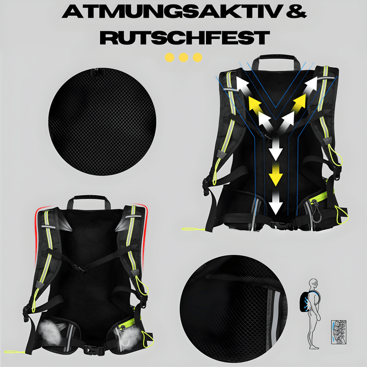 BowLift | Multifunctional hydration pack with 10 litre volume for outdoor adventures
