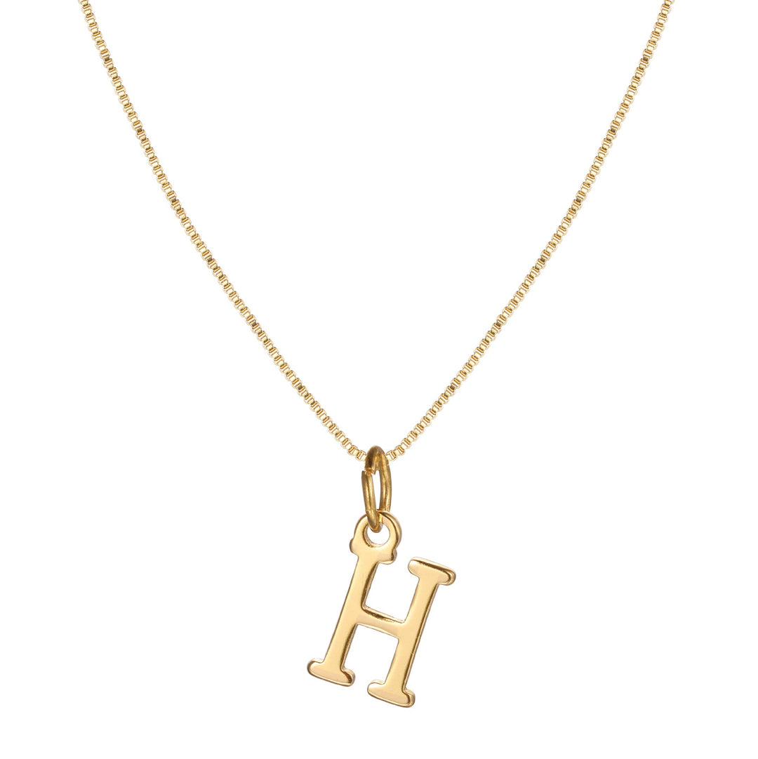 BowLift | 14k Minimal Serif Initial Necklace