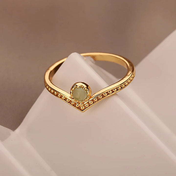 BowLift | Vintage Inspired Opal Crown Point Ring