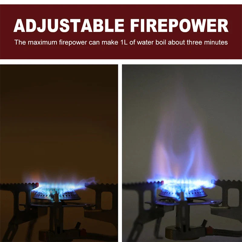 BowLift | FlameTrek Gas Stove | Compact & Powerful | For Outdoor, Camping & Trekking | Includes Transport Box