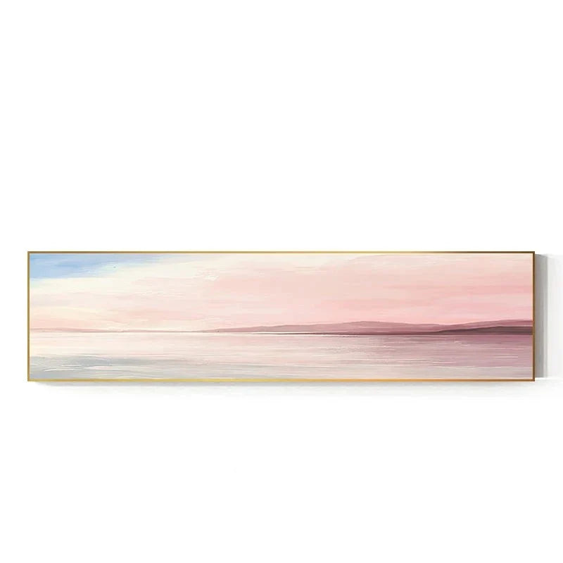 Pastel Blue Pink Purple Abstract Landscape Wall Art Fine Art Canvas Prints Wide Format Pictures For Bedroom Above The Bed Or Above The Sofa | Bowlift
