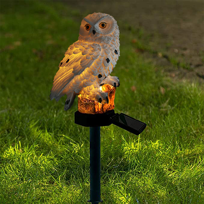 BowLift | Solar Garden Light Owl – LED Outdoor Light for Garden, Terrace and Balcony, weatherproof