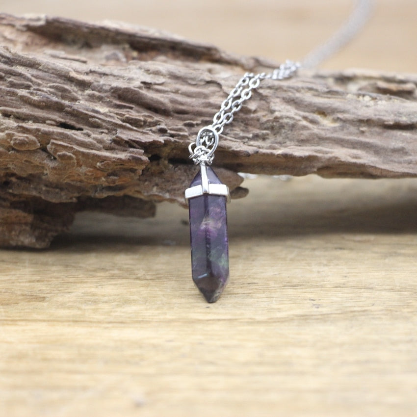 BowLift | Hexagon Natural Stone Chakra Necklace