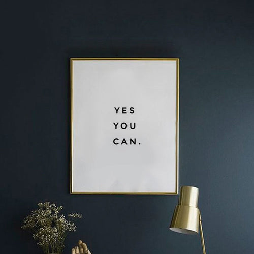 Yes You Can - Canvas Wall Art Painting | Bowlift