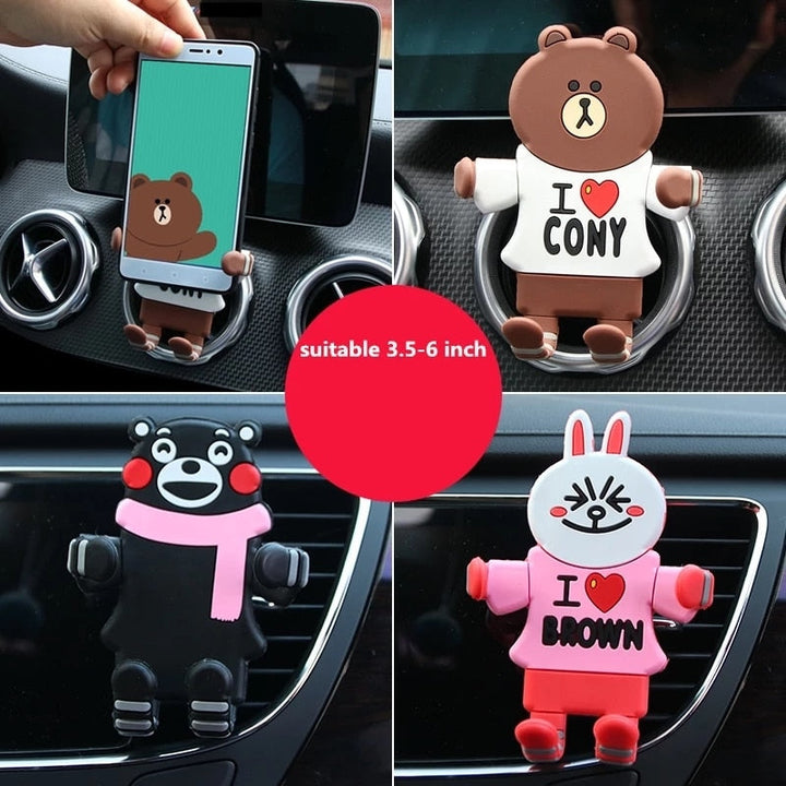 BowLift | Animal Hug Car Vent Phone Holder