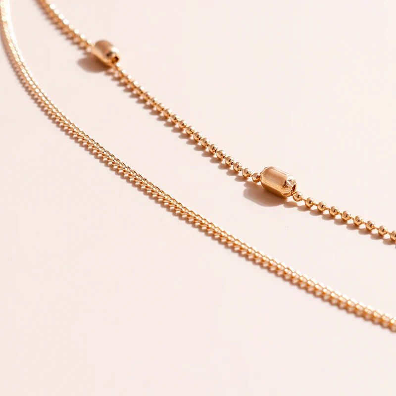 BowLift | Dainty Layered Choker and Cross Necklace