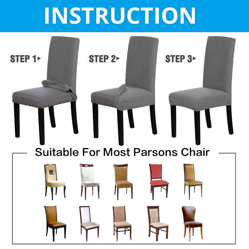 Elastic Dining Chair Covers | Bowlift