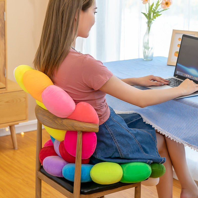 BowLift | Colorful Sunflower Plush Comfy Seat Cushion