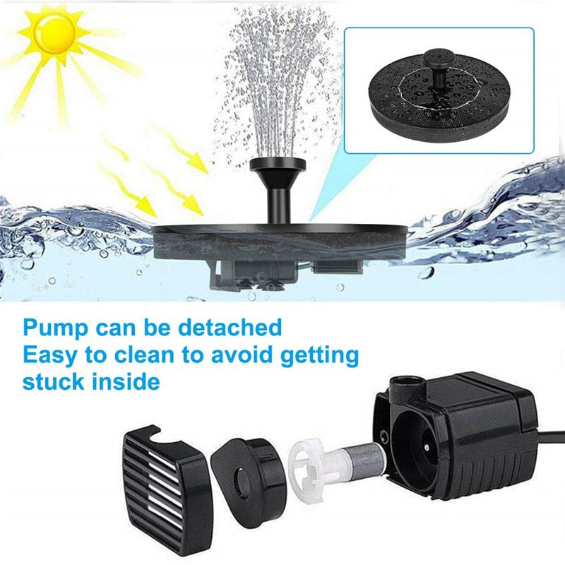 ZenFlow Fountain - Sustainable Solar Energy Garden Accessory Bowlift