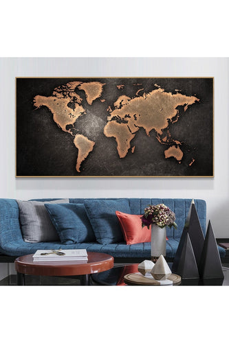 Akademia World Map Canvas | Bowlift
