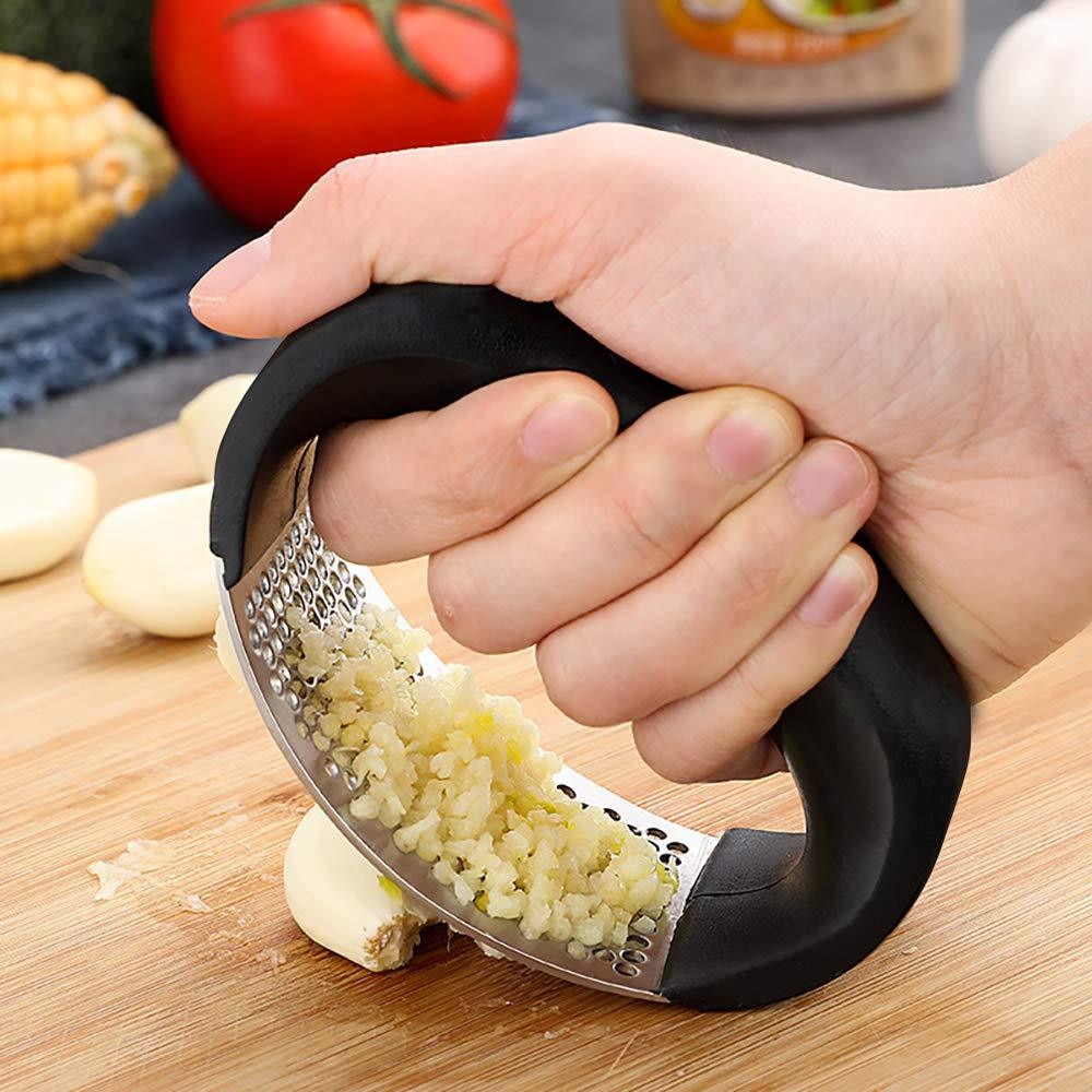 BowLift | Stainless Steel Curves Garlic Press