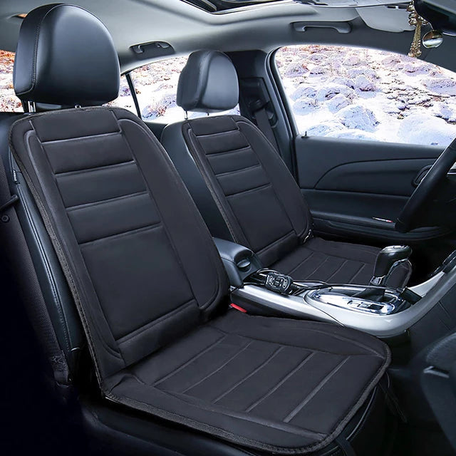 BowLift | HeatRide Heated Car Seat Cushion – 12V Memory Foam Seat and Back Warmer