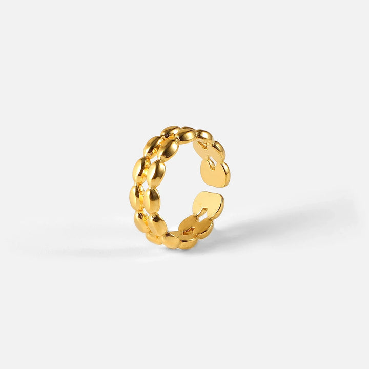BowLift | 18k Oval Bead Ring