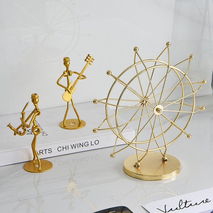 Modern Metal Rotating Home Office Decor | Bowlift