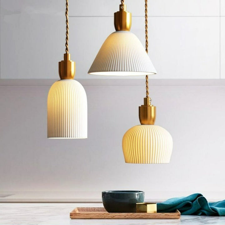 Modern Nordic Ceramic Pendant Lamps | Bowlift