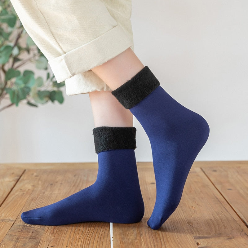 BowLift | Thermal Touch Winter Warm Solid Thick Socks