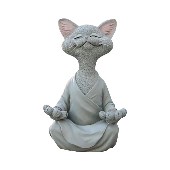 Whimsical Buddha Cat Figurine | Bowlift