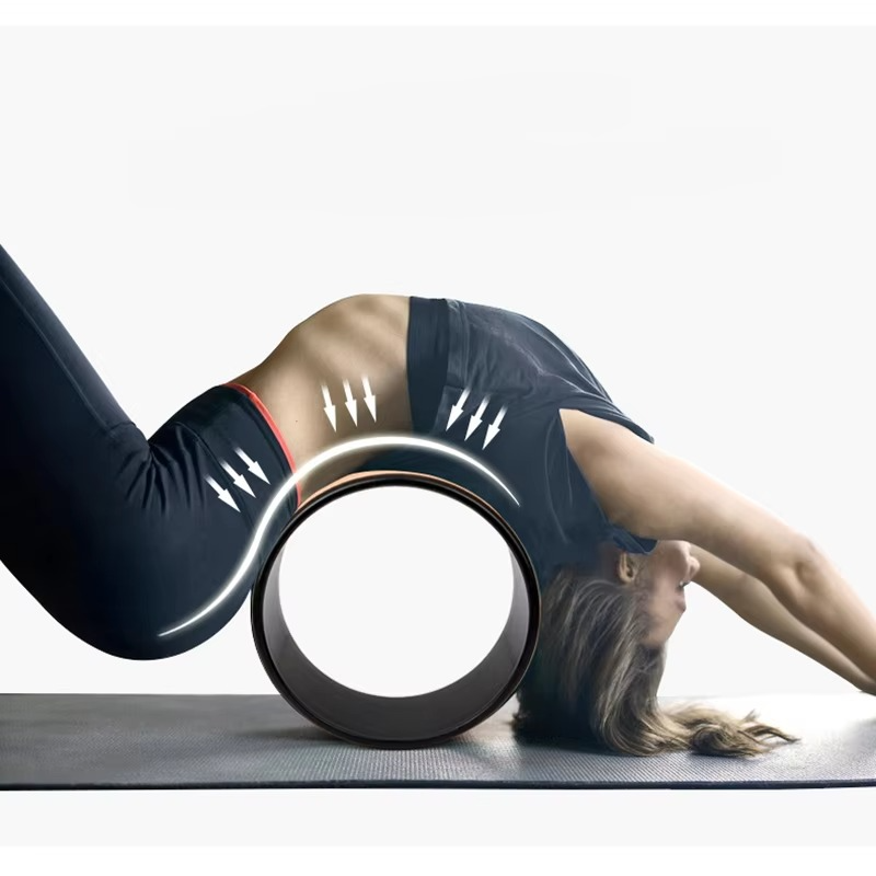 BowLift | Premium Wood Yoga Wheel for Back Stretching and Full Body Balance Training