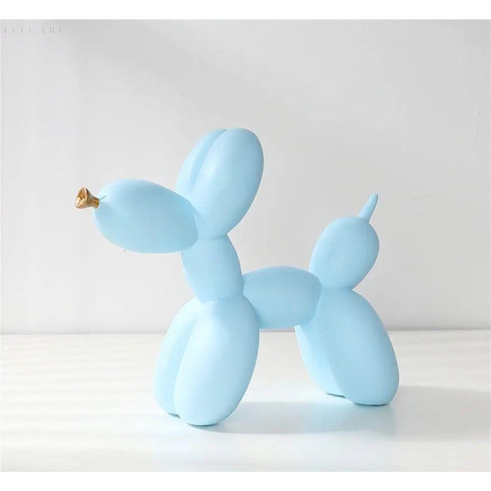 Haku - Balloon dog figure with golden snout | Bowlift