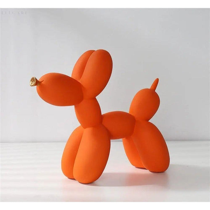 Haku - Balloon dog figure with golden snout | Bowlift