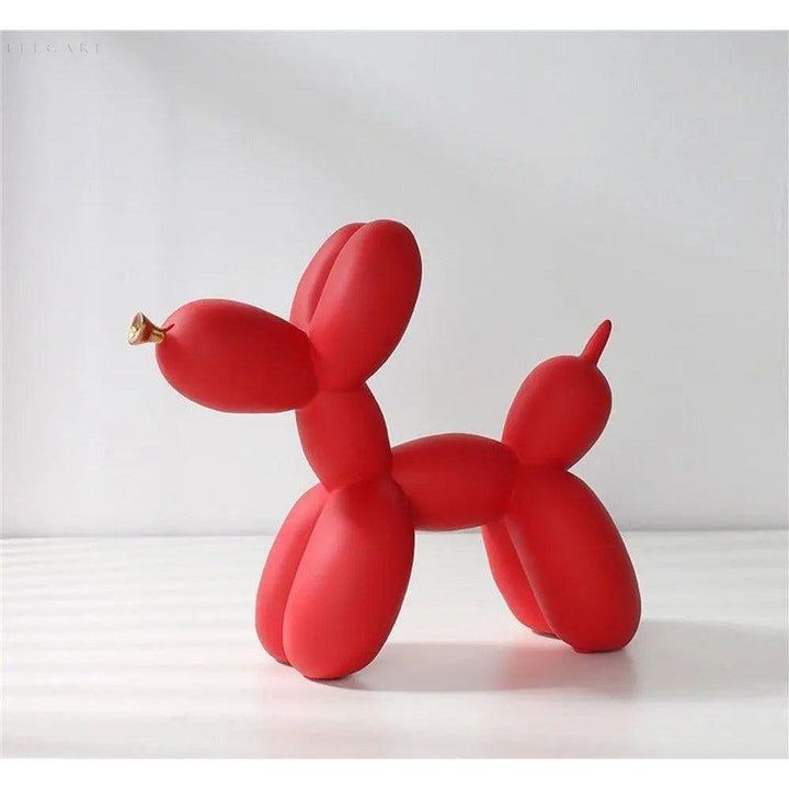 Haku - Balloon dog figure with golden snout | Bowlift