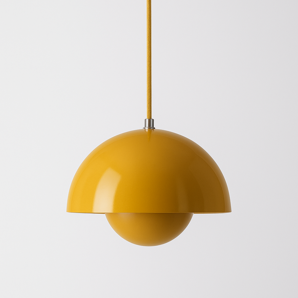 BowLift | Half-Circle Colourful Chandelier – Modern Scandinavian Ceiling Light for Dining, Living & Office
