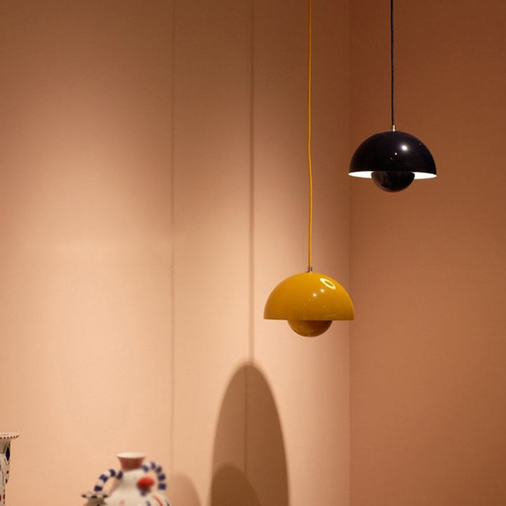 BowLift | Half-Circle Colourful Chandelier – Modern Scandinavian Ceiling Light for Dining, Living & Office