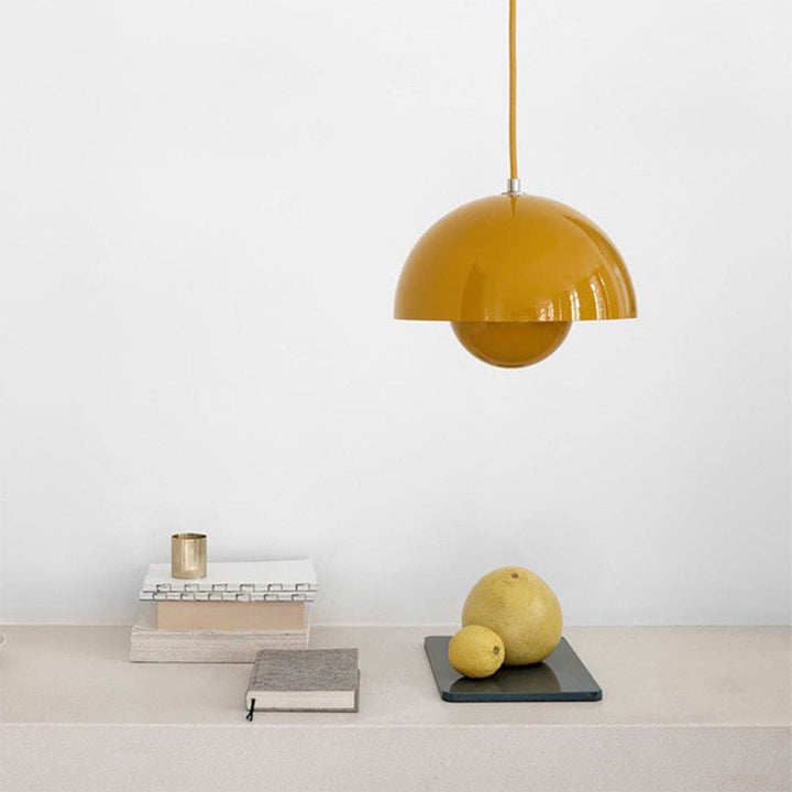 BowLift | Half-Circle Colourful Chandelier – Modern Scandinavian Ceiling Light for Dining, Living & Office