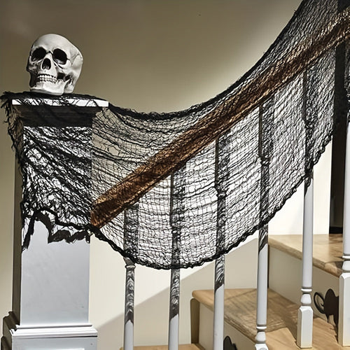 BowLift | Halloween Black Fabric Hanging Decoration – Polyester Spooky Decor