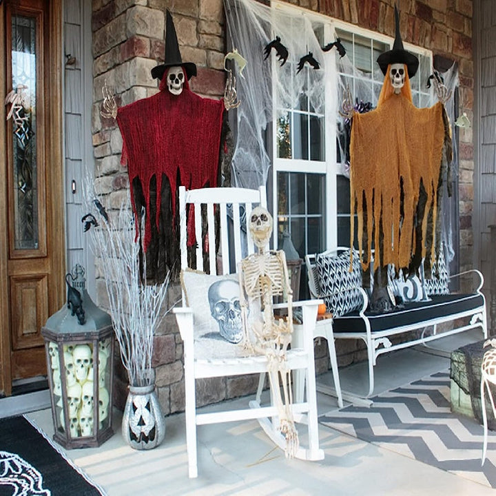 BowLift | Halloween Hanging Skeleton Ghost Decoration Set