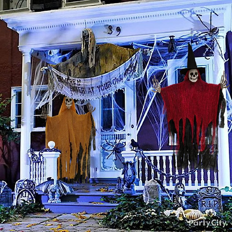 BowLift | Halloween Hanging Skeleton Ghost Decoration Set