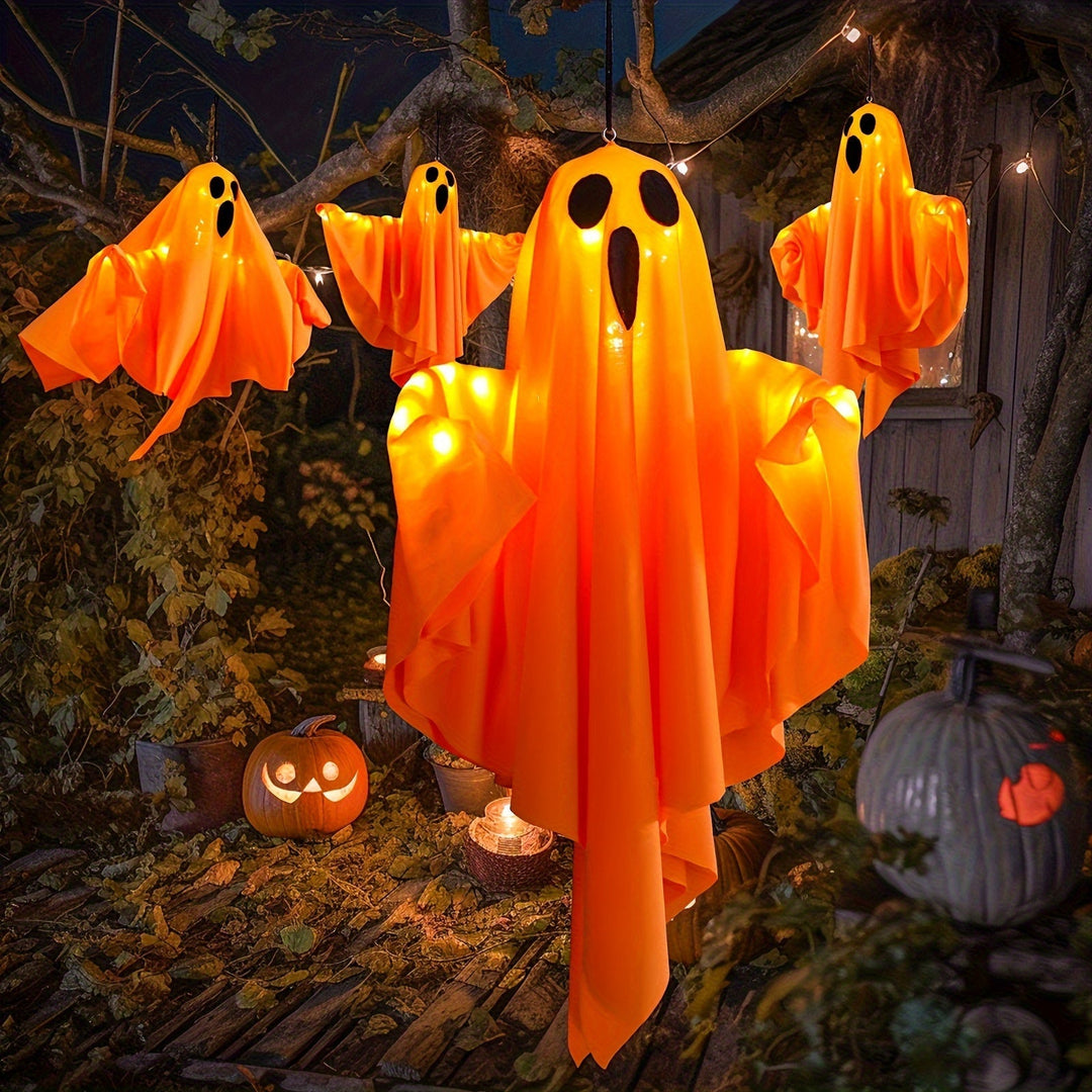 BowLift | Spooky Halloween Fabric Ghost Hanging Lights for Party Decor