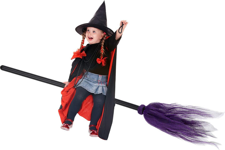 BowLift | Halloween Witch Broom – Plastic Party Prop for Spooky Fun Decor