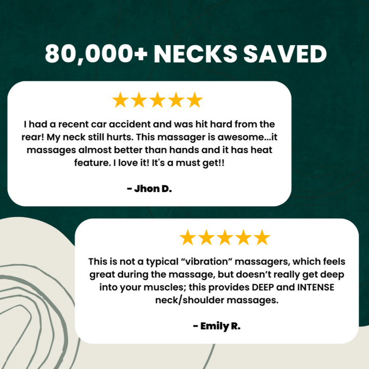 BowLift | WarmRelax Neck & Shoulder Massage Band – USB Heated Massage Wrap with Heat Function