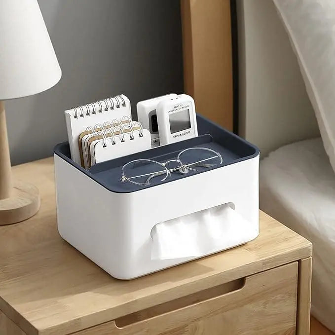 BowLift | Durable Multifunctional Tissue Box with Storage Compartments