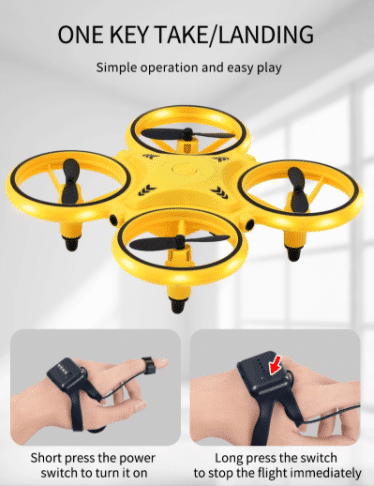 Drone-Hand-Quadcopter (with LED light and cool loop function) | Bowlift